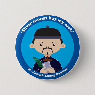 Badge Rond 5 Cm St. Joseph Zhang Dapeng