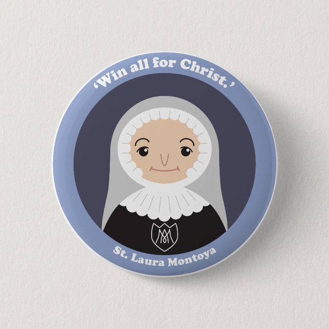 Badge Rond 5 Cm St. Laura Montoya (Devant)