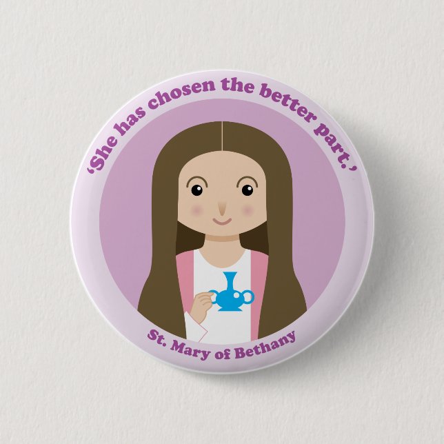 Badge Rond 5 Cm St Mary de Bethany (Devant)