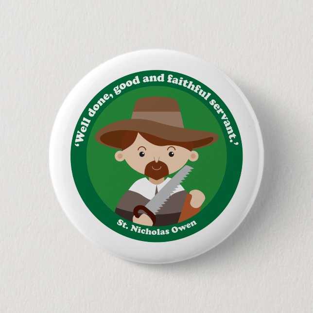 Badge Rond 5 Cm St. Nicholas Owen (Devant)