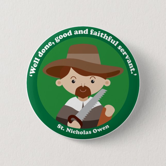 Badge Rond 5 Cm St. Nicholas Owen (Devant)