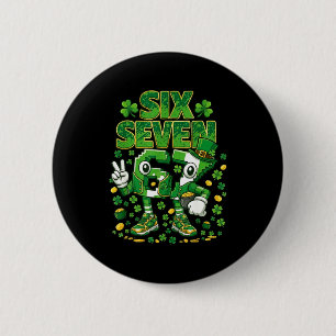 Badge Rond 5 Cm St patricks day 67 garçons enfant irlandais trèfle