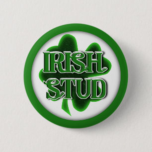 Badge Rond 5 Cm St. Patrick's Day Irish Stud