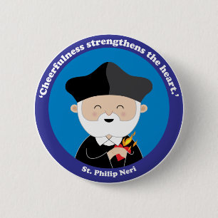 Badge Rond 5 Cm St. Philip Neri