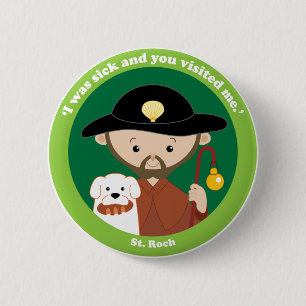 Badge Rond 5 Cm St Roch