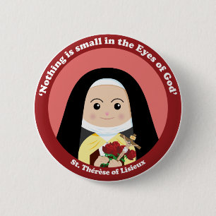 Badge Rond 5 Cm St Thérèse de Lisieux