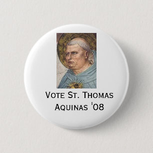 Badge Rond 5 Cm St Thomas Aquinas "08