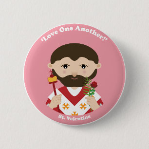 Badge Rond 5 Cm St Valentine