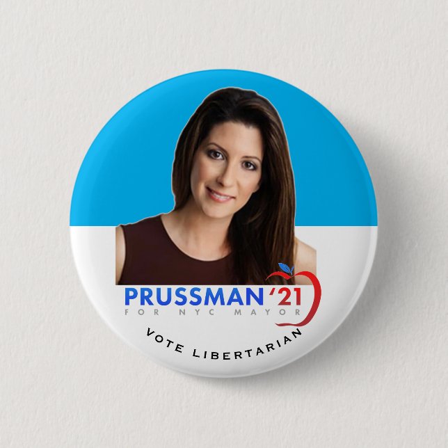 Badge Rond 5 Cm Stacey Prussman Maire du CNY 2021 (Devant)