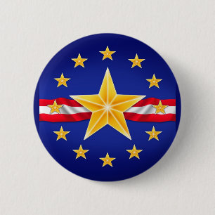 Badge Rond 5 Cm Star vétéran