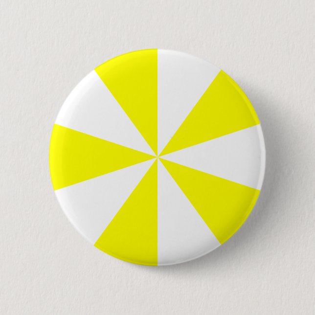 Badge Rond 5 Cm Starburst jaune (Devant)
