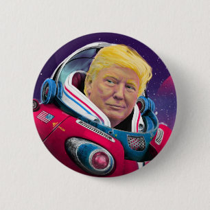 Badge Rond 5 Cm StarCommander en chef