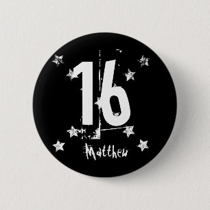 Badge Rond 5 Cm Stars Z03