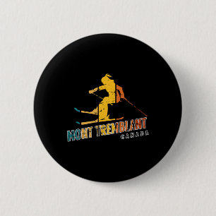 Badge Rond 5 Cm Station de ski Mont Tremblant Canada Québec Souven