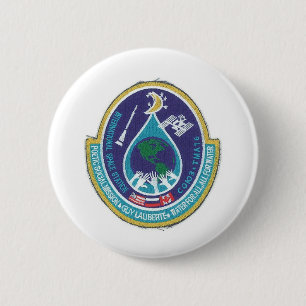 BADGE ROND 5 CM STATION SPATIALE INTERNATIONALE D'ISS