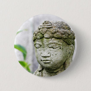 Badge Rond 5 Cm Statue de Bouddha