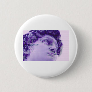 Badge Rond 5 Cm Statue grecque de problème de Vaporwave