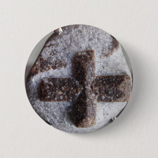Badge Rond 5 Cm Staurolite, intersection en cristal parfaite