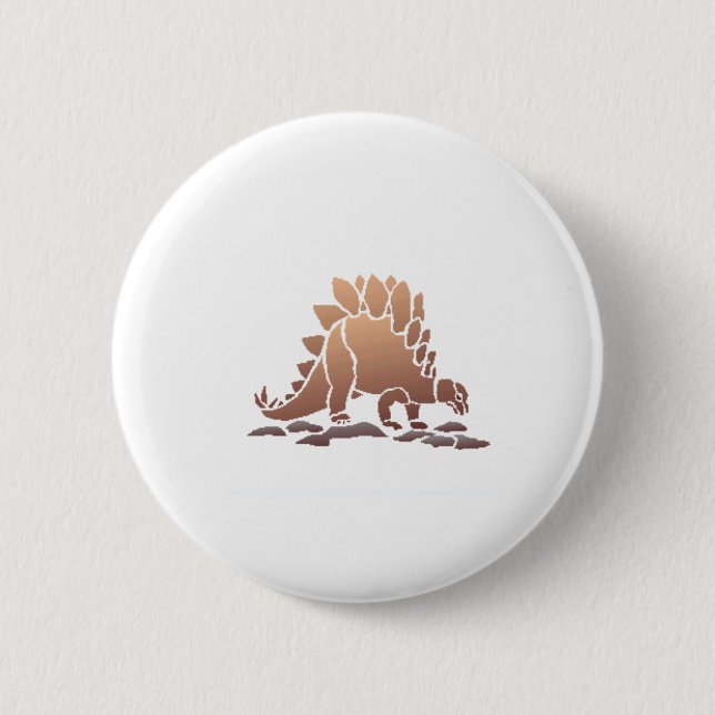 Badge Rond 5 Cm stegosaurus (Devant)