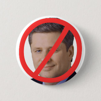 Badge Rond 5 Cm Stephen Harper a obtenu d'aller