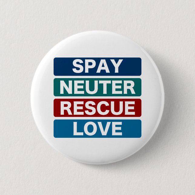Badge Rond 5 Cm Stérilisez l'amour neutre de délivrance (2) (Devant)