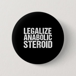 Badge Rond 5 Cm Stéroïdes anabolisants Alignate - Gymnase Bodybuil
