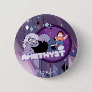 Badge Rond 5 Cm Steven Universe   Graphique de caractères d'améthy