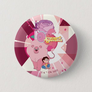 Badge Rond 5 Cm Steven Universe   Rose Quartz Legacy
