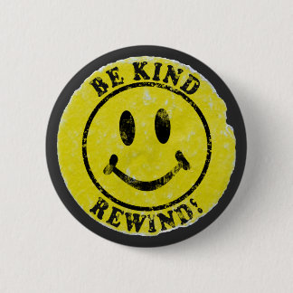 Badge Rond 5 Cm Sticker de location vidéo rétro