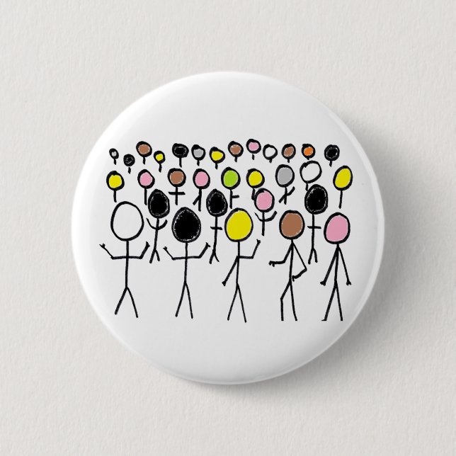 Badge Rond 5 Cm Stickers égalité (Devant)