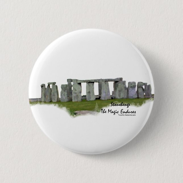 Badge Rond 5 Cm Stonehenge (Devant)