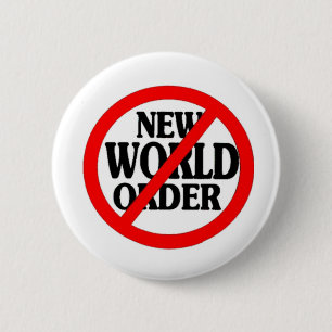 BADGE ROND 5 CM STOP NOUVEAU ORDRE MONDIAL