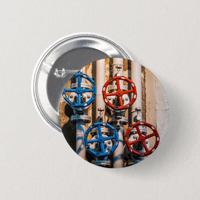 Badge Rond 5 Cm Stopcock au Schiffbau, Zurich (Devant & derrière)