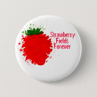 Badge Rond 5 Cm Strawberry Fields