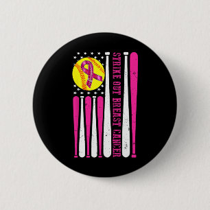 Badge Rond 5 Cm Striout Breast Cancer Softll Combattre Sensibilisa