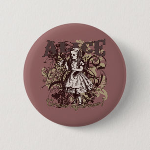 Badge Rond 5 Cm Style d'Alice Carnivale