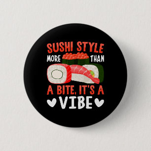 Badge Rond 5 Cm Style de sushi plus qu'une bouchée