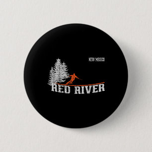 Badge Rond 5 Cm Style Red River Nm Ski Vintage dans les années 198