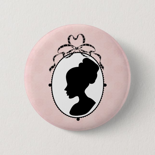 Badge Rond 5 Cm Style victorien 60s Caméo (Devant)