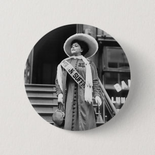 Badge Rond 5 Cm Stylin Suffragette, 1908
