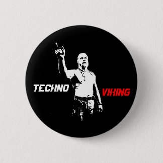 Badge Rond 5 Cm Stylo de Viking de techno