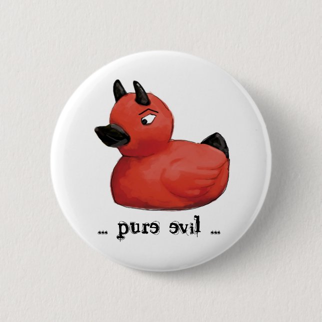 Badge Rond 5 Cm Substance de canard de diable… (Devant)