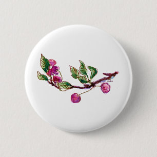 Badge Rond 5 Cm Succursale de cerise