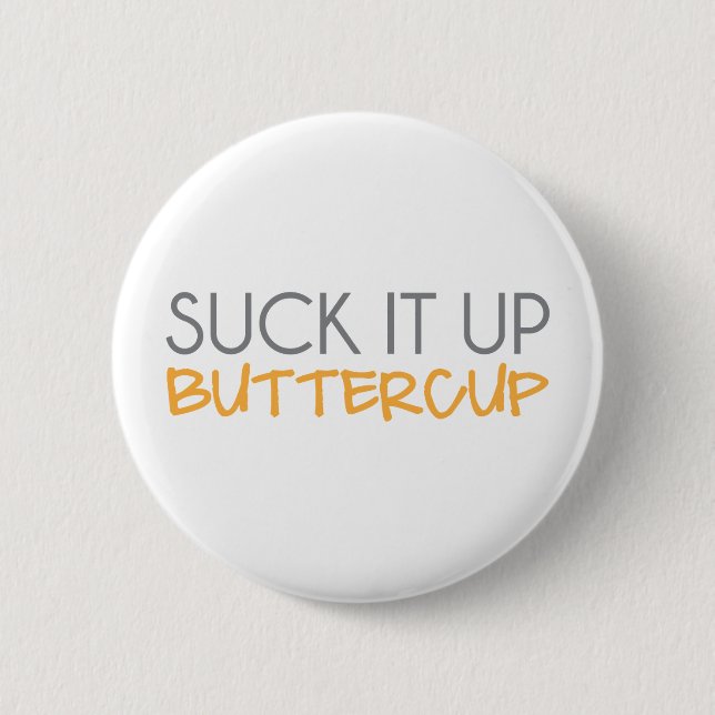 Badge Rond 5 Cm Sucez-le vers le haut de la renoncule (Devant)