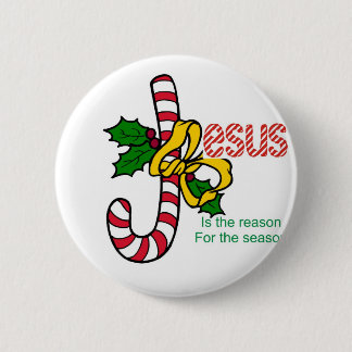 Badge Rond 5 Cm Sucre de canne de Jésus