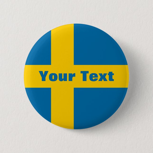 Badge Rond 5 Cm Suède Bouton Drapeau Votre Texte (Devant)