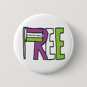 Badge Rond 5 Cm Suffragette Flag