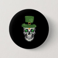 Sugar Skull St Patrick Day Leprechaun Shamrock