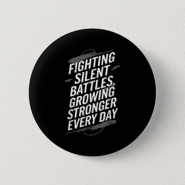 Badge Rond 5 Cm Suicide Awareness Depression Anxiety Mental Health (Devant)