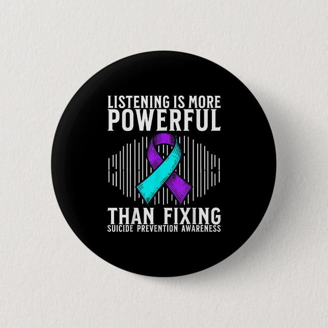 Badge Rond 5 Cm Suicide Awareness Suprt Suicide Prevention Awarene (Devant)